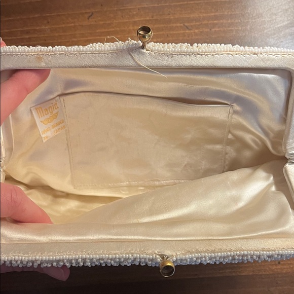 Magid Pastel Beaded Clutch